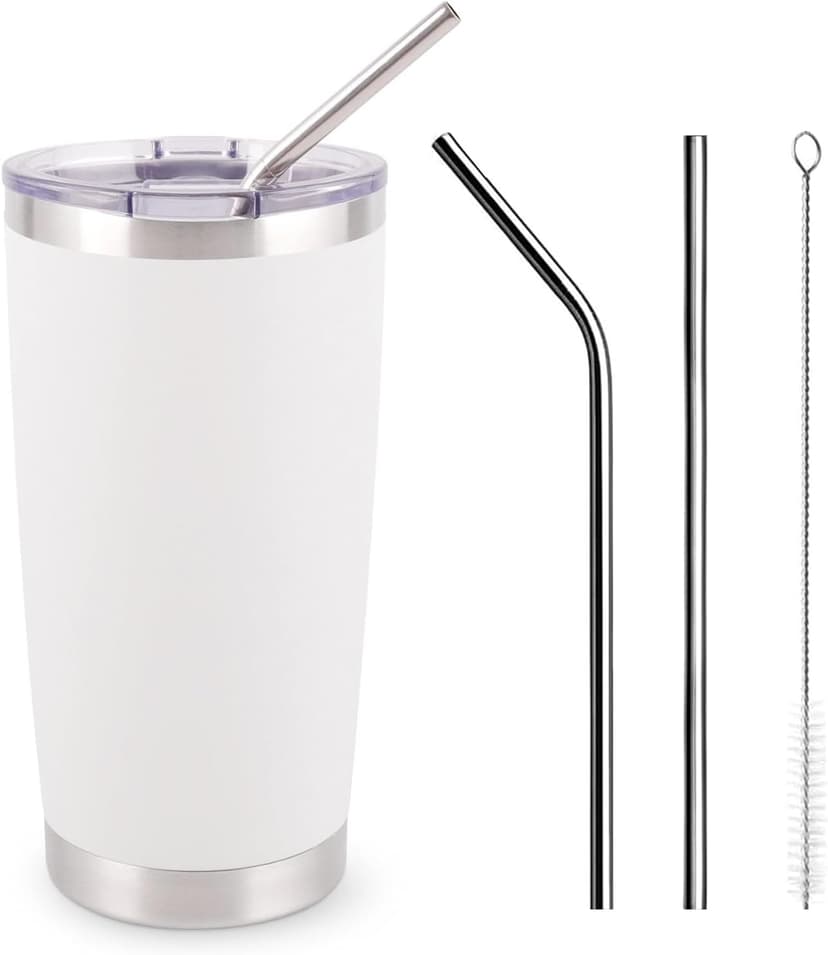Vaso Térmico de Acero Inoxidable 20oz Easytao Taza Termica Frio y Caliente para Cafe con Tapa y Pajita, Cepillo de limpieza, Termo Infusor de Vacío Doble para Hombre, Mujer, Regalo (20 OZ) : Amazon.com.mx: Hogar y Cocina