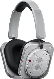 Nothing Headphone (1) Hybrid Active Noise Cancelling Headphones, Wireless Over-Ear Headphones with 6 Mics, 80Hrs Playtime, Hi-Res Audio, KEF-Tuned, Spatial Sound, Comfort Fit & Fast Charging White : Electronics