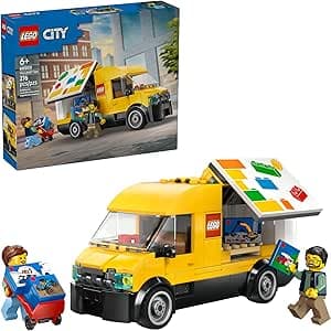 Amazon.com: LEGO City: The Van Building Toy for Kids - Pretend Play Set for Boys & Girls, Ages 6+ - Delivery Van Toy W/2 Minifigures & 4 Mini Box Elements - Gift Idea for Birthdays - 60500 : Toys & Games