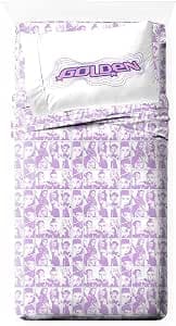 Jay Franco Kpop Demon Hunters Kids 3 Piece Twin Sheet Set, White | Super Soft Breathable Microfiber, Deep Pocket, Flat Sheet, Pillowcase, Machine Washable Kids Bedding (Officially Licensed) : Home & Kitchen